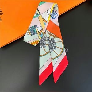 Vintage print skiny twilly